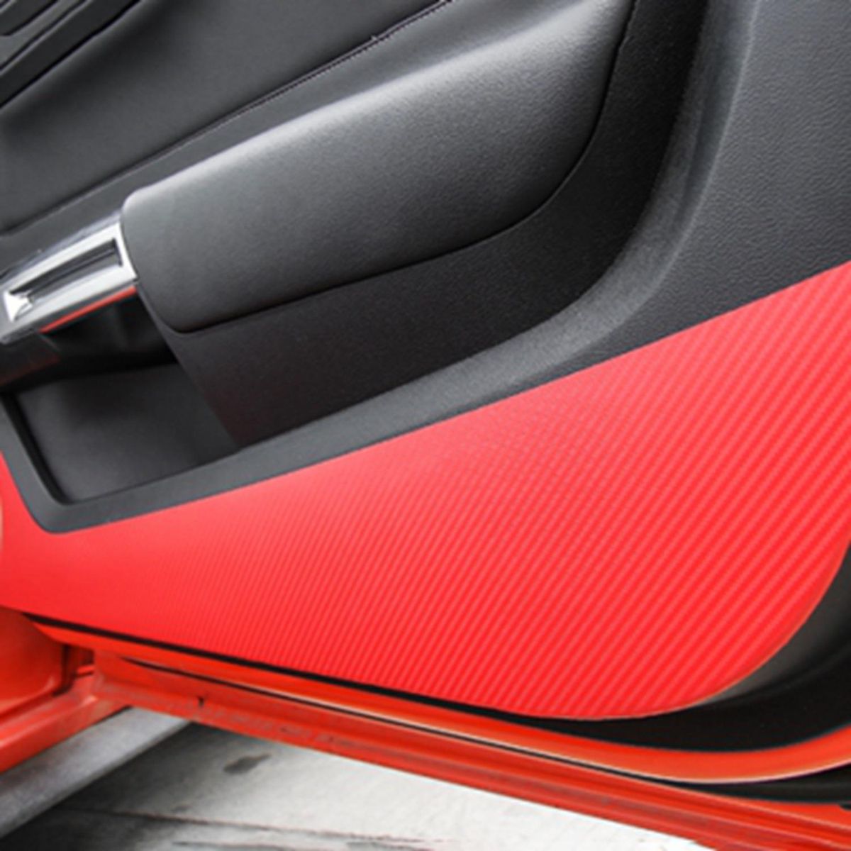 Car Interior Mouldings Carbon Fiber Door Anti-Kick