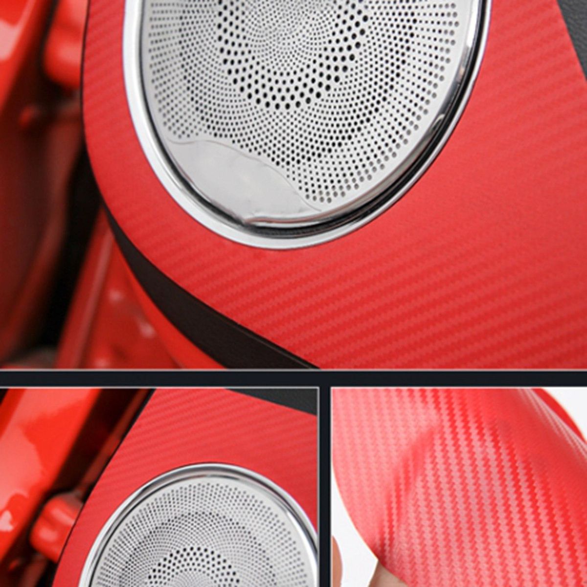 Car Interior Mouldings Carbon Fiber Door Anti-Kick