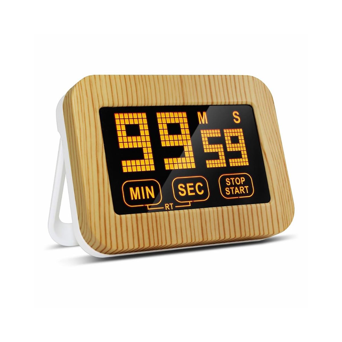 Digital Kitchen Timer Magnetic Countdown Clock Large Display Touchscreen Count Up and Down Timer with Retractable Bracket for Cooking Kids Gym Games Classroom