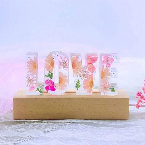 3D Alphabet Epoxy Resin Silicone Mold, DIY Epoxy