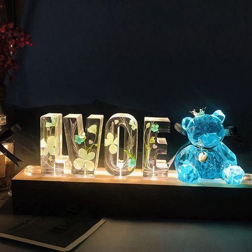 3D Alphabet Epoxy Resin Silicone Mold, DIY Epoxy