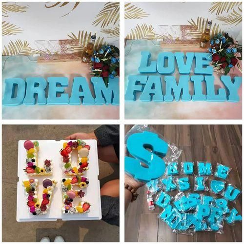 3D Alphabet Epoxy Resin Silicone Mold, DIY Epoxy