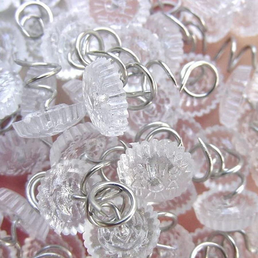 Clear Heads Twist Pins for Upholstery Slipcovers and Bedskirts 100
