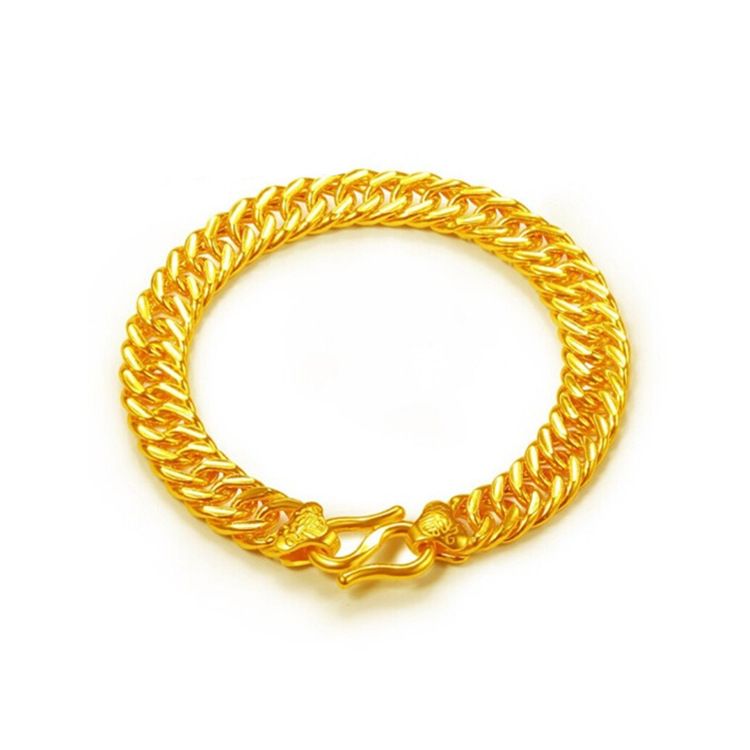 Alluvial Gold Men's Bracelet  Jewelry Thickened Bracelet