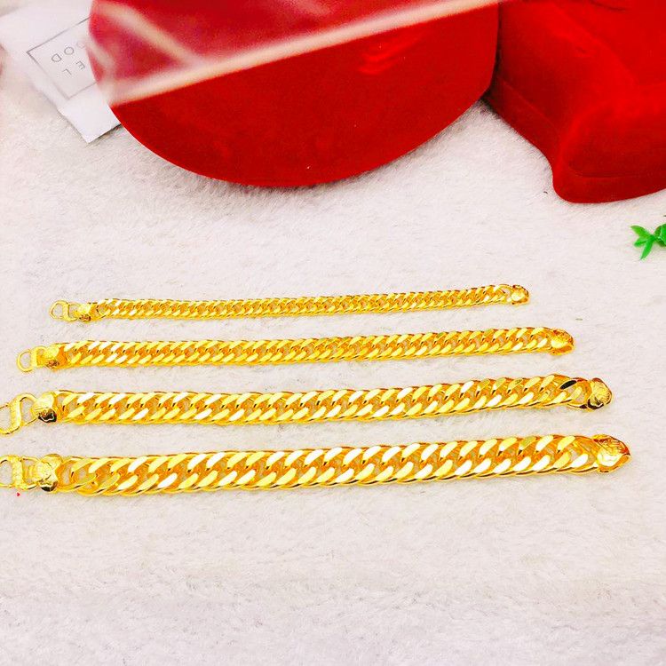 Alluvial Gold Men's Bracelet  Jewelry Thickened Bracelet