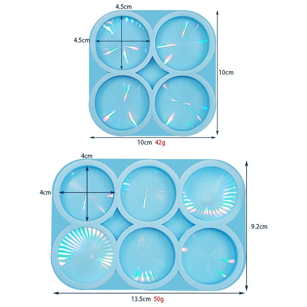 Holographic Light and Shadow Phone Stand Silicone Mold Decorative Sticker Grips Crystal Epoxy Resin Mold A