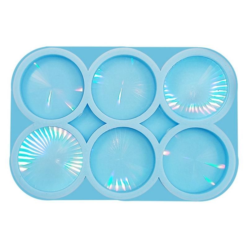 Holographic Light and Shadow Phone Stand Silicone Mold Decorative Sticker Grips Crystal Epoxy Resin Mold A