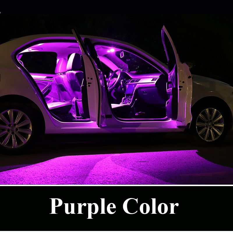 Benz C ClCanbus Vehicle Indoor Dome Map Light Kit Purple