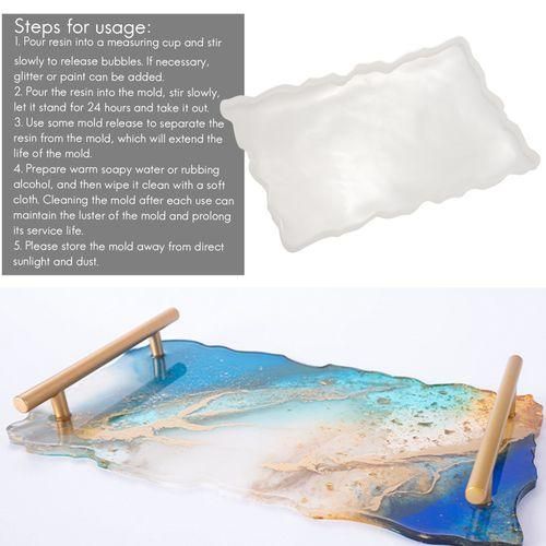 2 Pack Silicone Resin Tray Molds,Molds For Resin