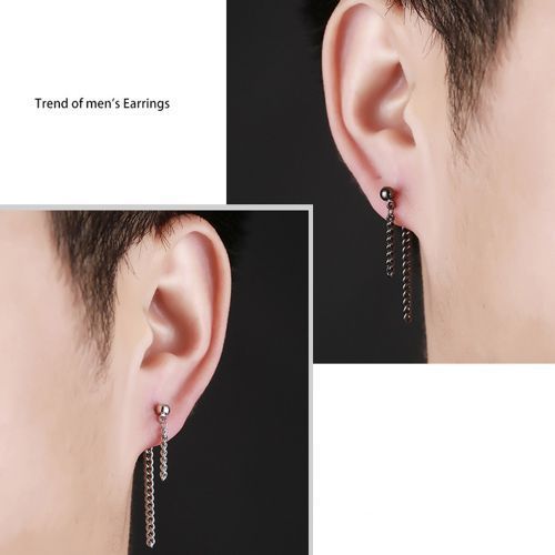 Men's Stud Earrings Hypoallergenic Moisture Personality Creative Ear Jewelry