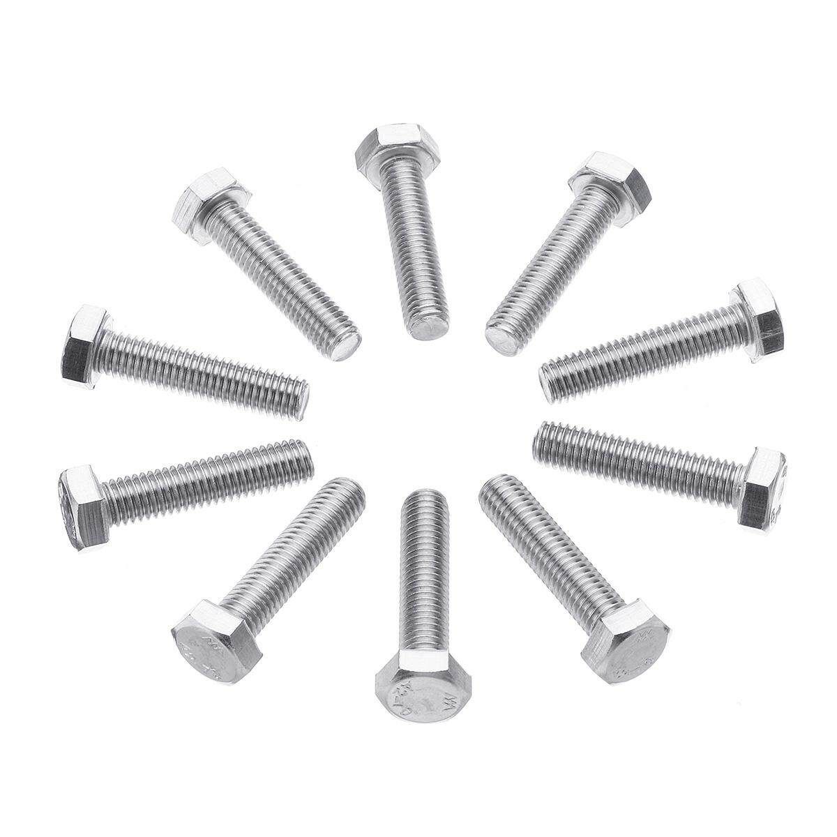Stainless Steel Exhaust Manifold Studs Stud Bolt Nuts Kit For Ford 6.8 LITER V10