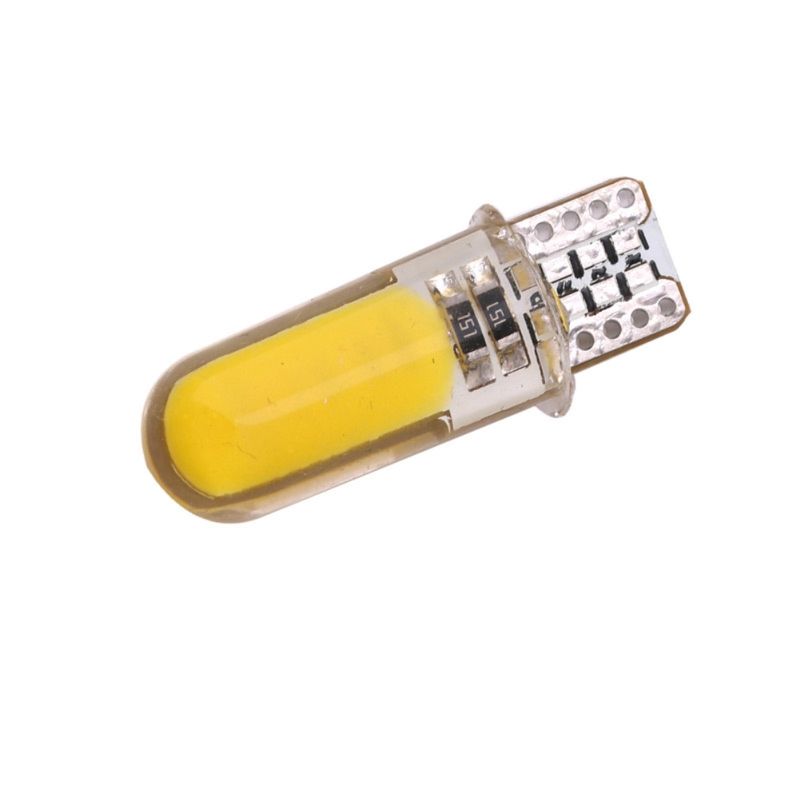 2Pcs T10 W5W COB Bright LED Car License Board Reading-White