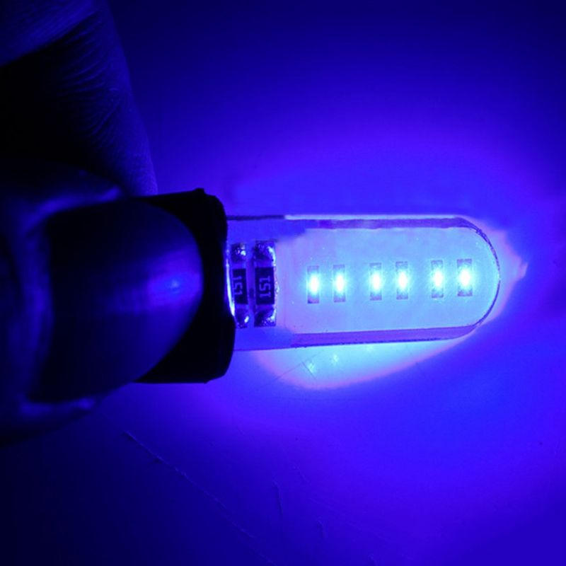2Pcs T10 W5W COB Bright LED Car License Board Reading-White