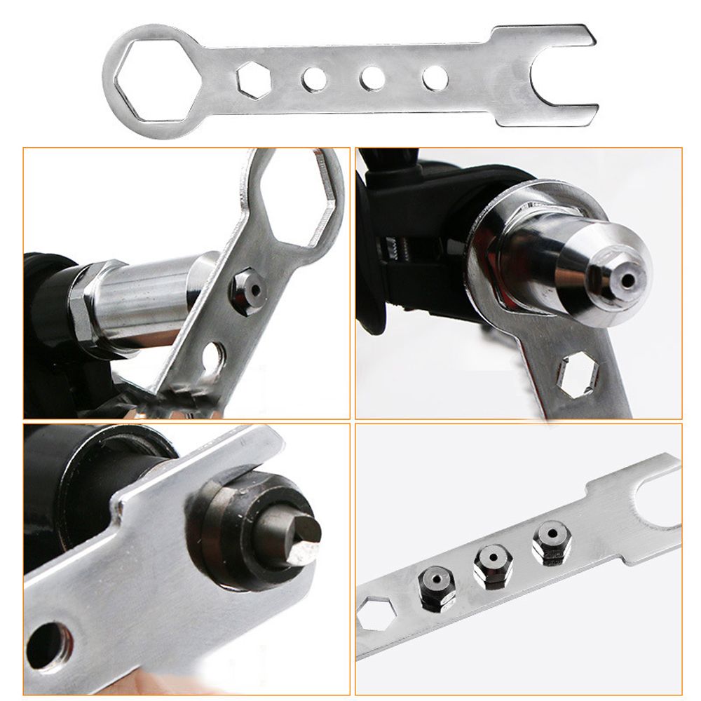 Riveter Guns Electric Rivet Nut Machine Pull Accessories Attachments Cordless Riveting Drill Adapter Riveter Insert Nut Tools