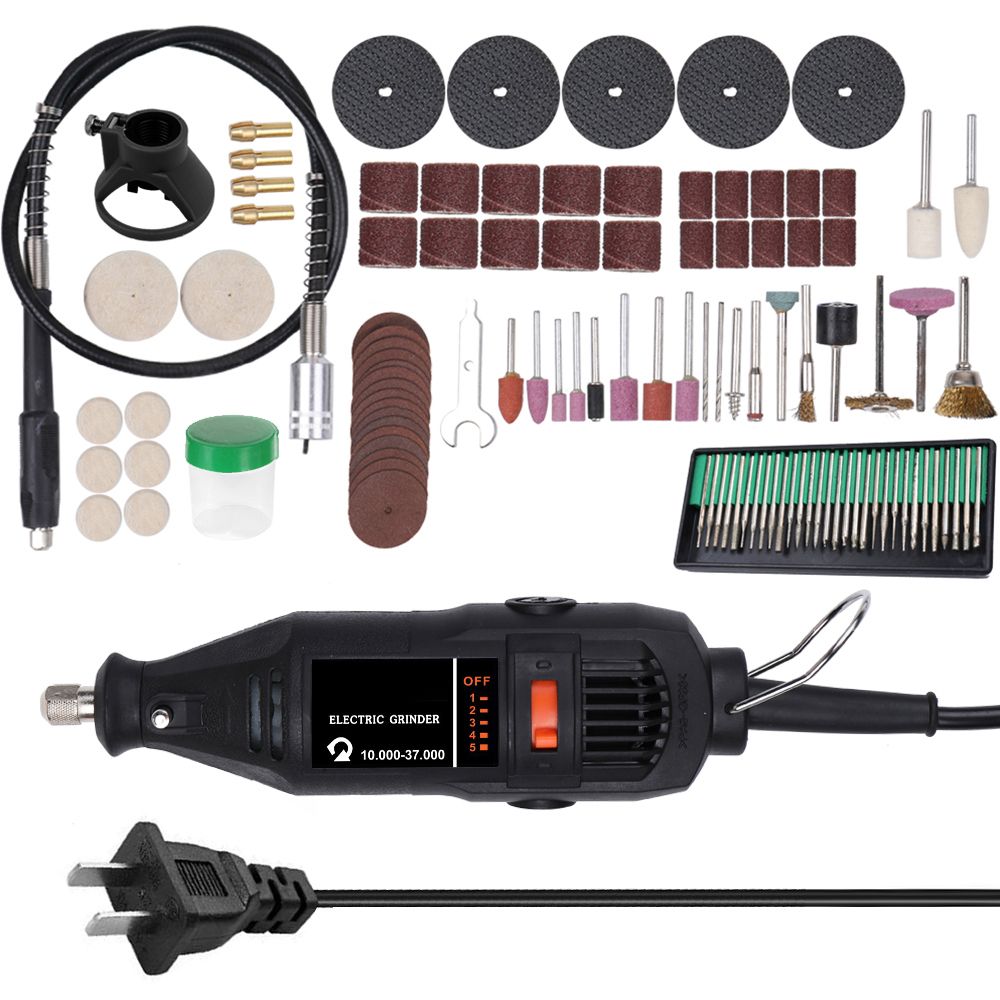 180W Handheld Electric Drilrinding Tool Mini Portable Rotary Drilrinder Versatile Cutting Polishing Sanding Machine