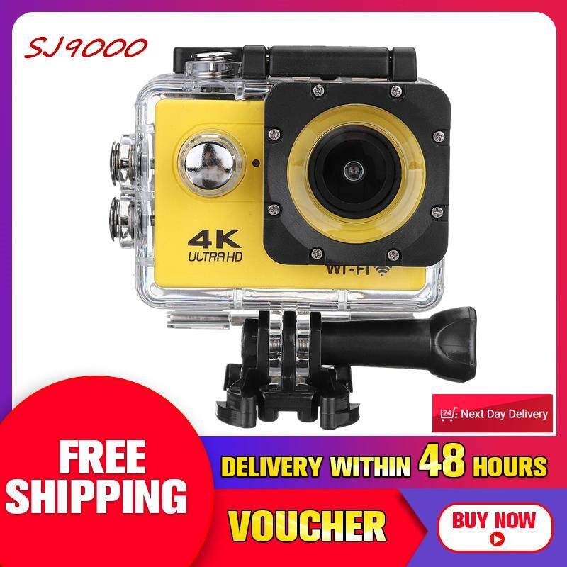 4K SJ9000 WiFi 1080P Ultra Action Sport Camera Waterproof DVR Camcorder Full HD NEW Yellow