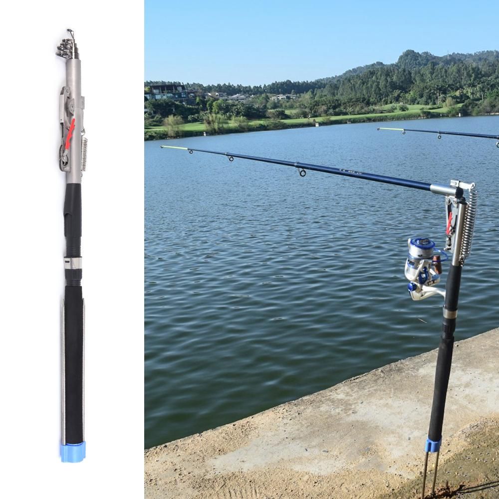 2.1m / 2.4m / 2.7m / 3.0m Automatic Fishing Rod Adjustable Telescopic Rod Pole Device Sea River Lake Pool Fishing Tackle with Bank Stick