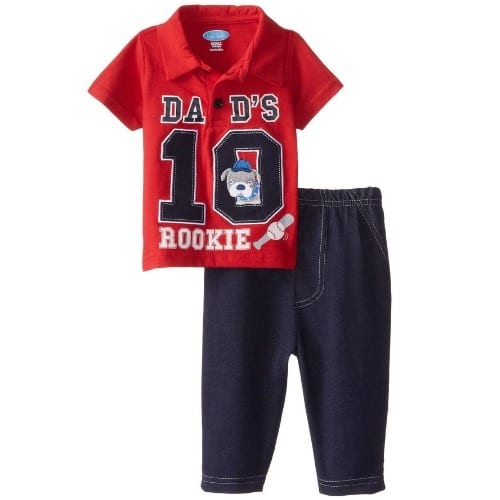 Baby Boys Dad's Rookie Pant Set - 2 Piece