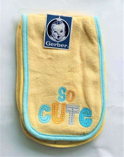 Set Of 3 Pack  Burb Cloth Set