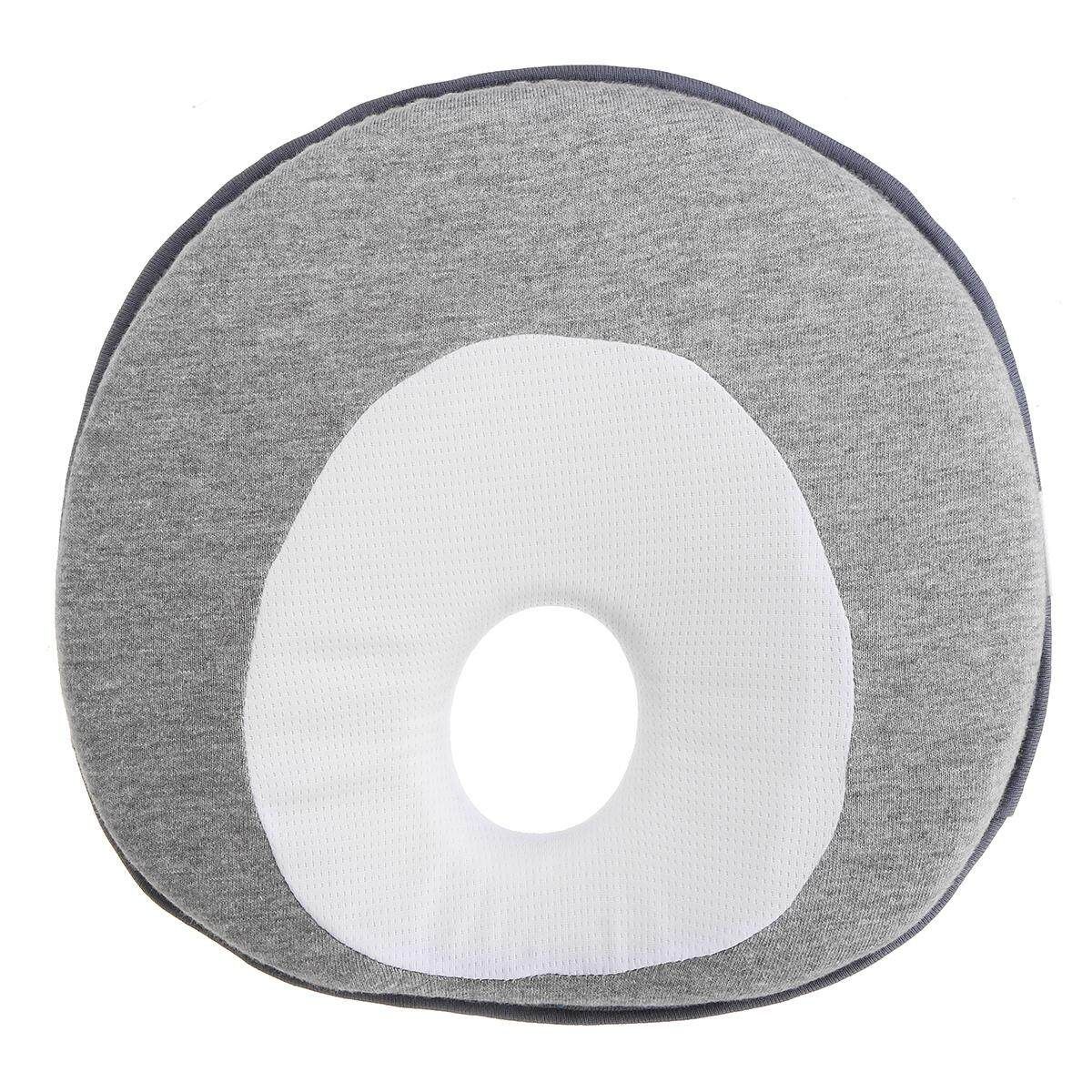 Baby Correction Sleep Children Anti Roll Cushion Pad Newborn Flat Head Pillow Grey