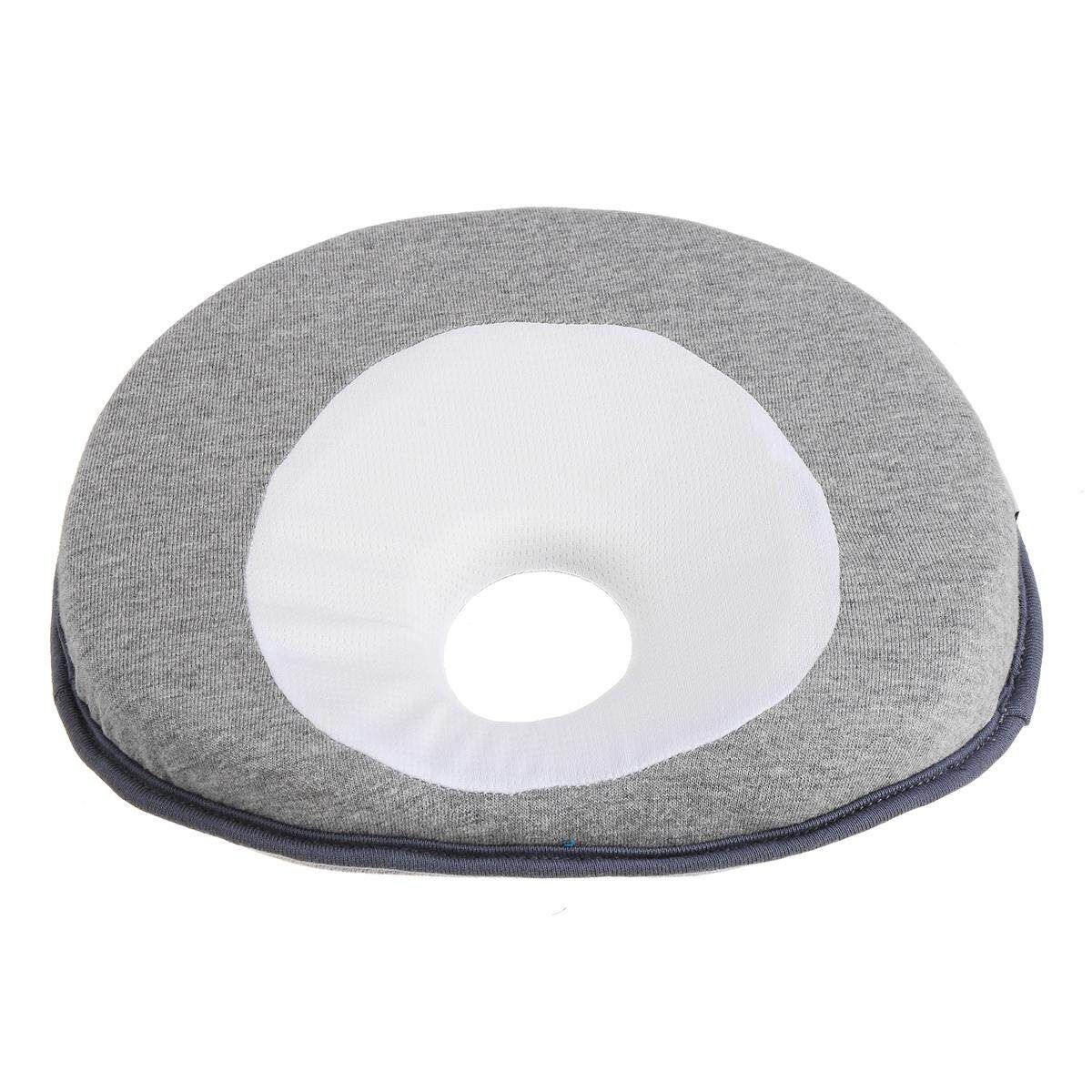 Baby Correction Sleep Children Anti Roll Cushion Pad Newborn Flat Head Pillow Grey