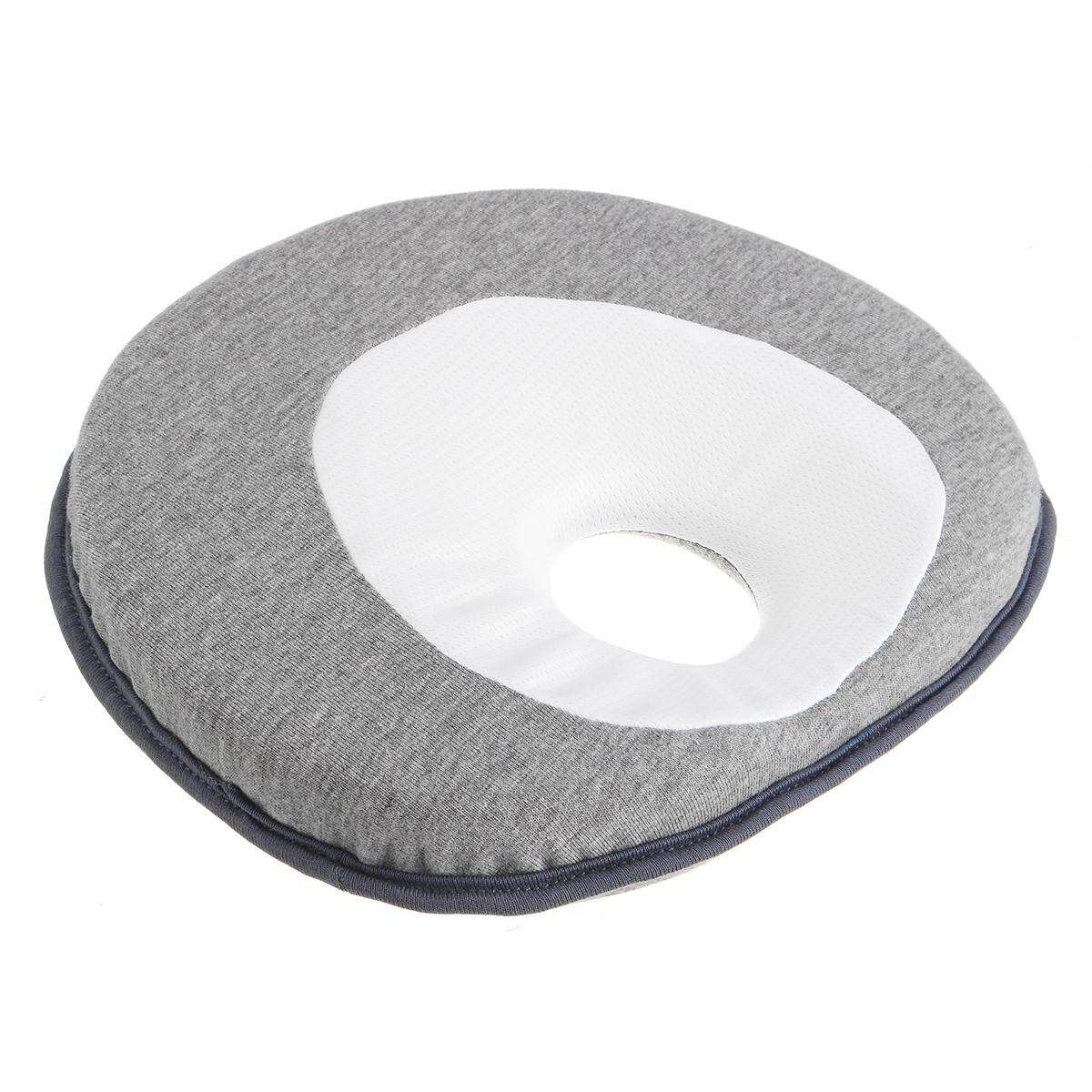 Baby Correction Sleep Children Anti Roll Cushion Pad Newborn Flat Head Pillow Grey