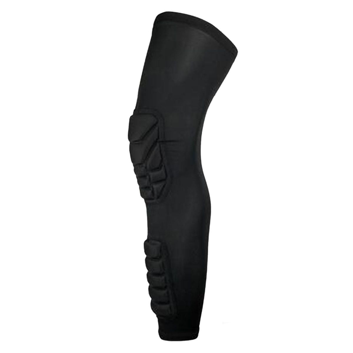 Long Protective Knee Calf Pads Compression Leg Black XL