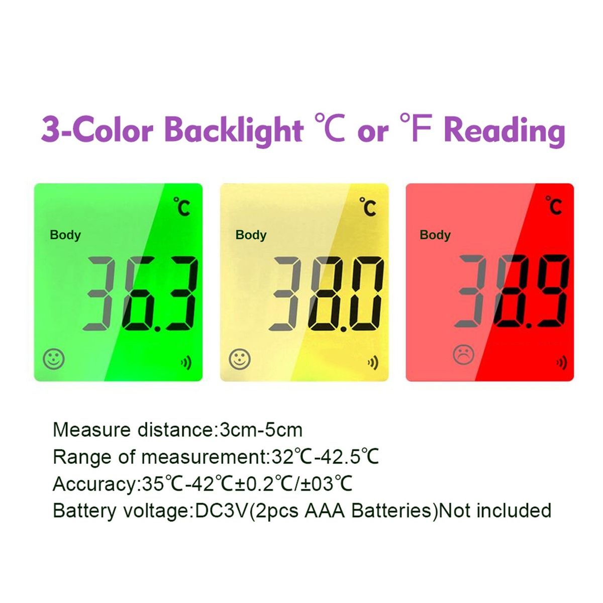 Digital Infrared Forehead Thermometer LCD IR Thermometer