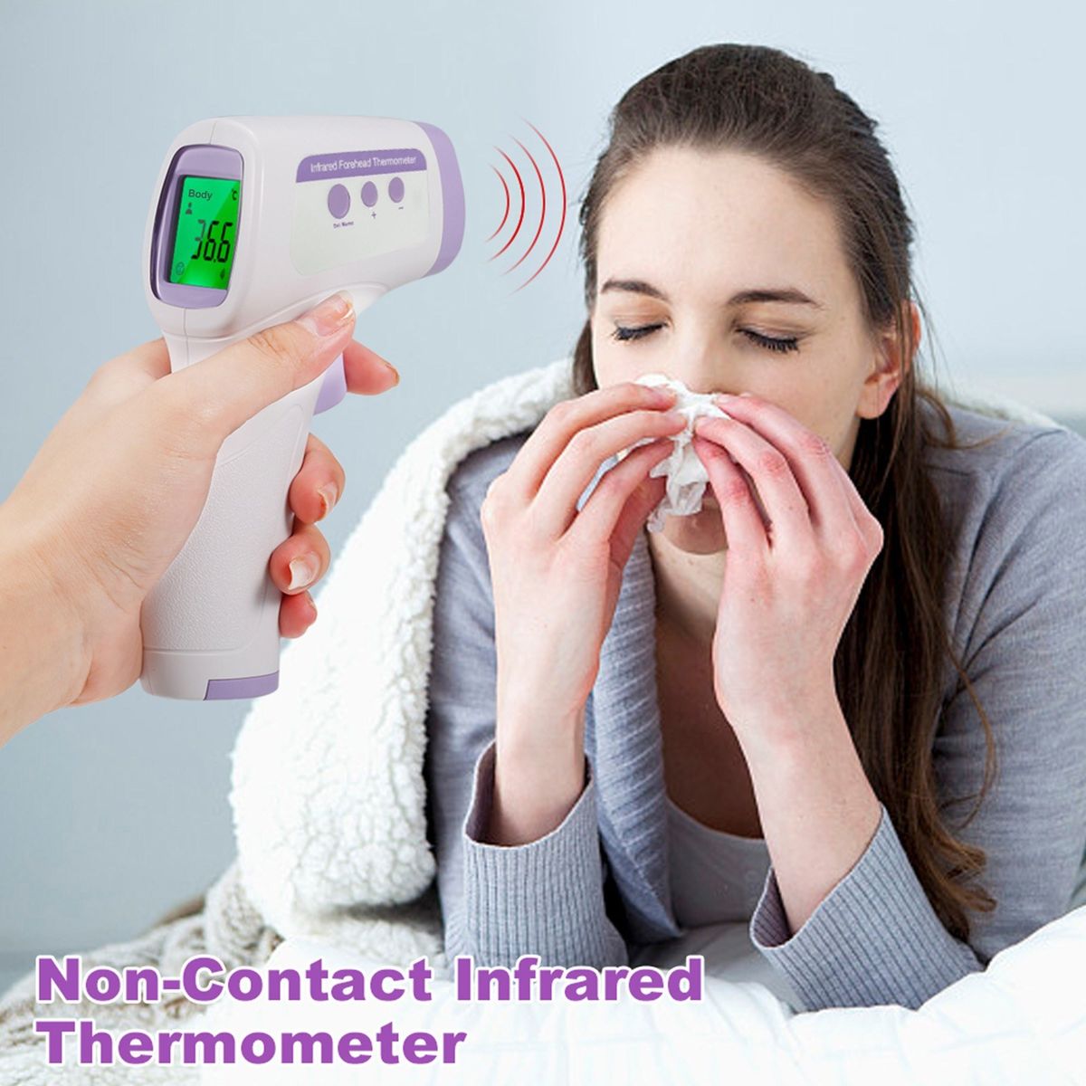 Digital Infrared Forehead Thermometer LCD IR Thermometer