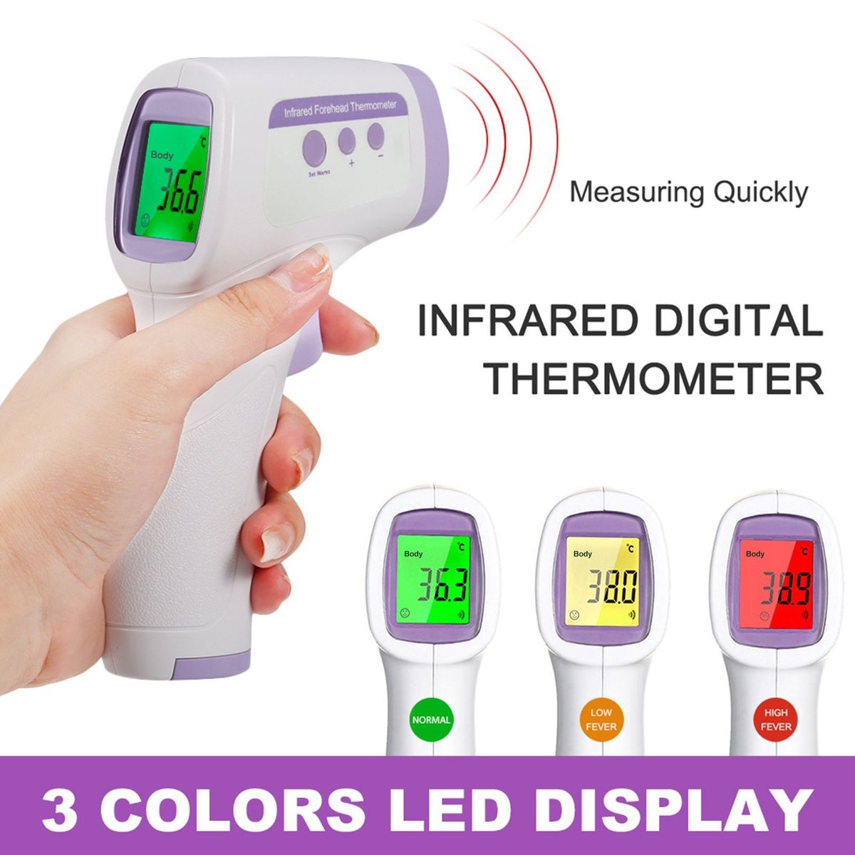 Digital Infrared Forehead Thermometer LCD IR Thermometer
