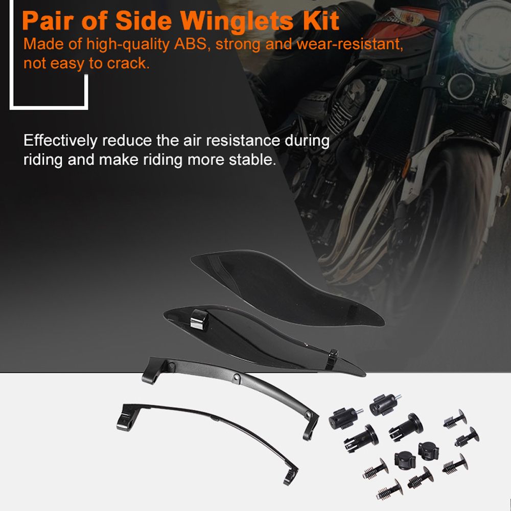 Motorcycle Side Winglets Air Deflectors Wing Spoiler