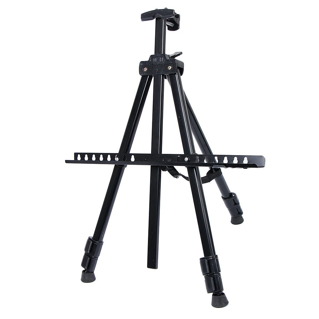 Black Artist Field Studio Painting Easel Tripod Display Telescopic