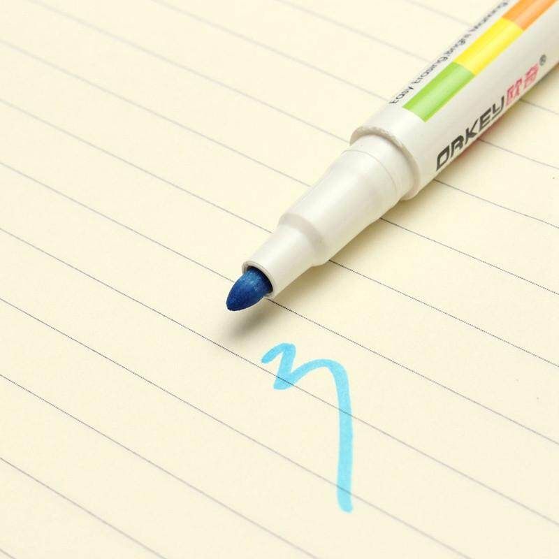 12 Colors White Board Maker Pen White Board Whiteboard Marker Chalk Erasable Glass Ceramics Maker Pen Easy Erasing