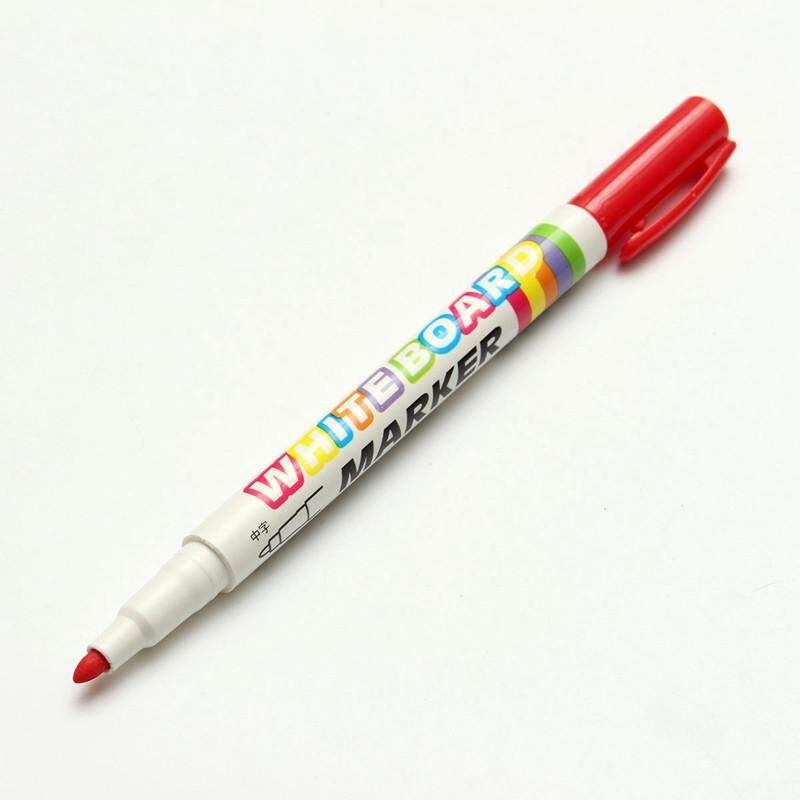 12 Colors White Board Maker Pen White Board Whiteboard Marker Chalk Erasable Glass Ceramics Maker Pen Easy Erasing