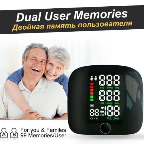 Dynamic LCD Touch Screen Wrist Blood Pressure Monitor