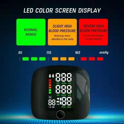 Dynamic LCD Touch Screen Wrist Blood Pressure Monitor