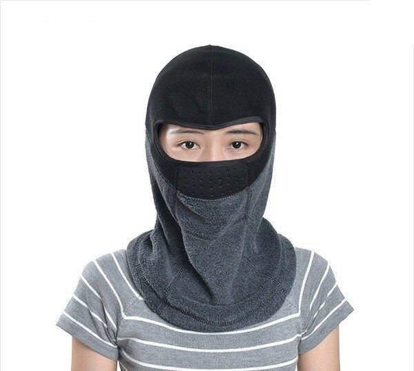 Fleece Thermal Sports Motorcycle Bike Balaclava Ski Face Hood Hat UK Darkblue