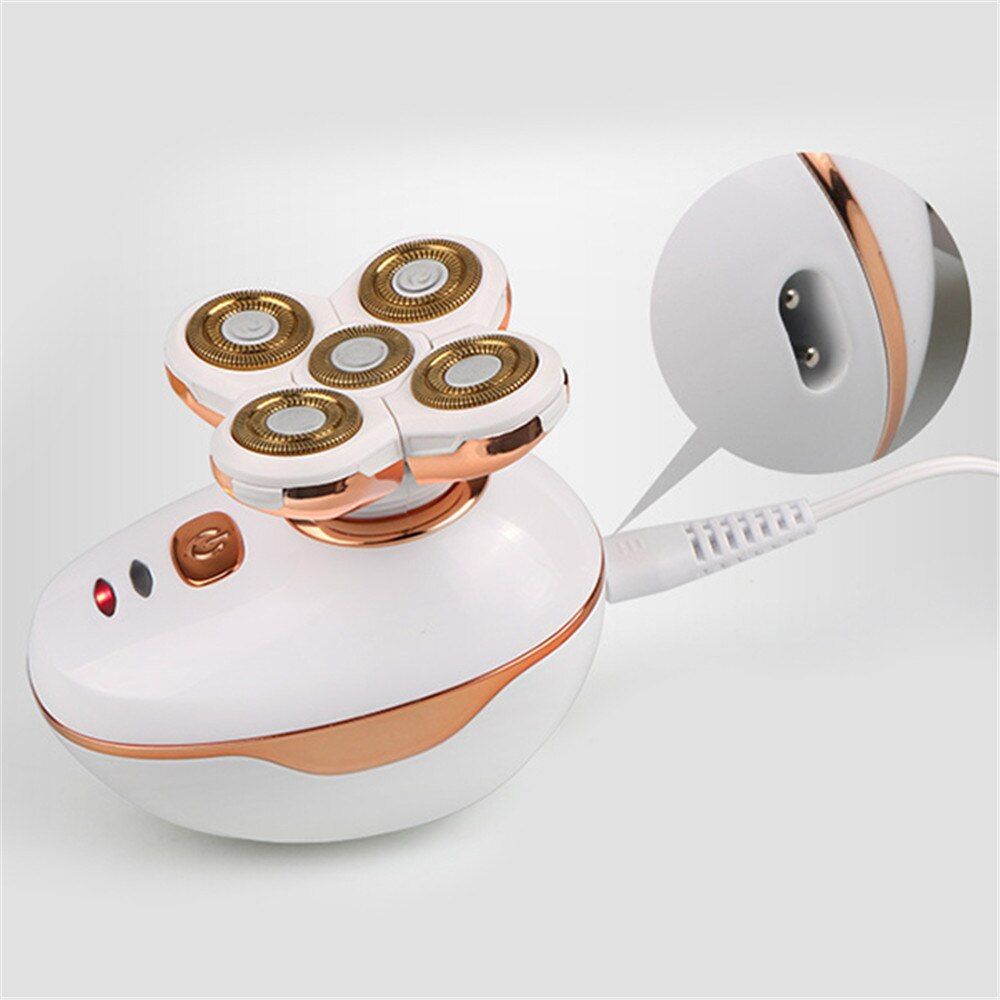 3D Rotary Five- Razor USB Electric  For Men