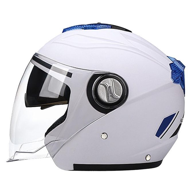 FULL FACE MOTORBIKE ROAD CRASH  WITH VISOR OUTDOOR BIKE White