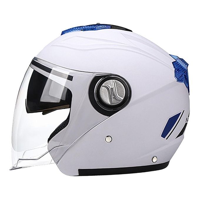 FULL FACE MOTORBIKE ROAD CRASH  WITH VISOR OUTDOOR BIKE White