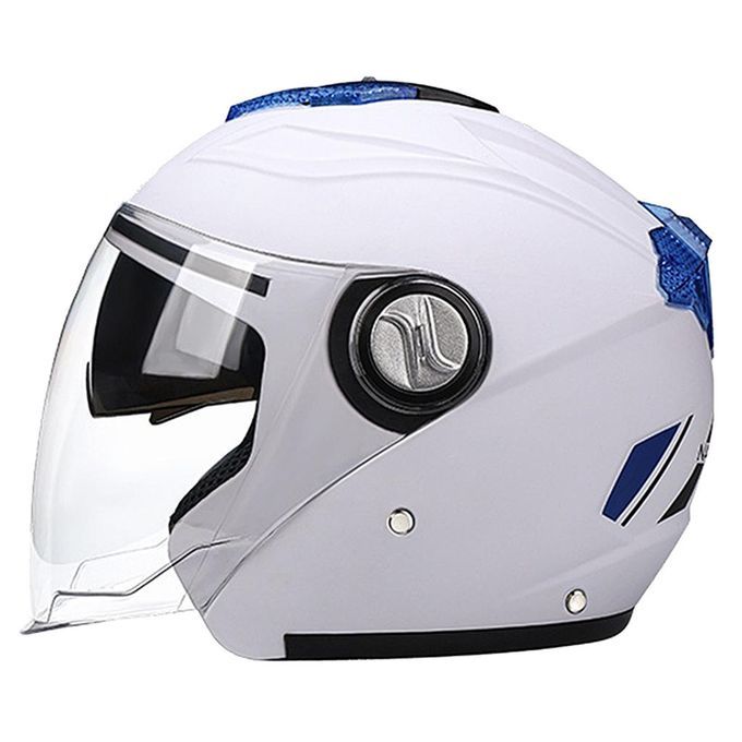 FULL FACE MOTORBIKE ROAD CRASH  WITH VISOR OUTDOOR BIKE White