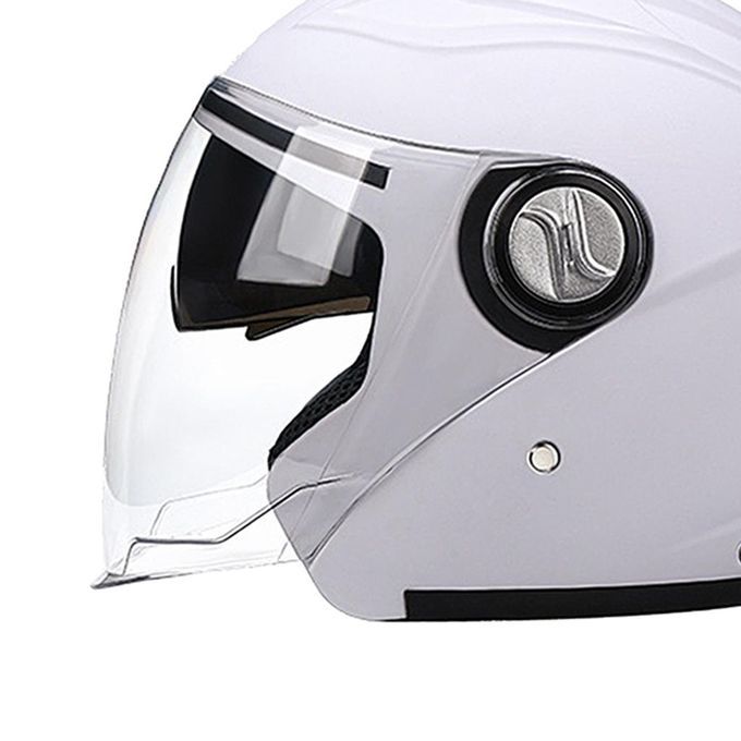 FULL FACE MOTORBIKE ROAD CRASH  WITH VISOR OUTDOOR BIKE White