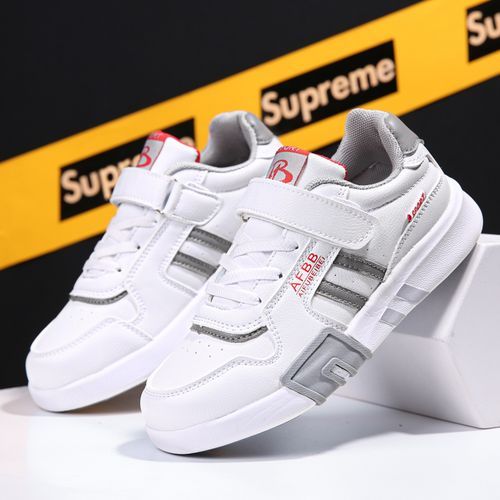 Kids' Sneakers Girls Kids' PU Leather Shoes Girls' White Sneakers