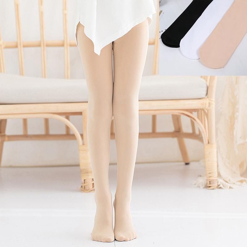 90D Girls Dance SocksProfessional Dance Skin Color-S