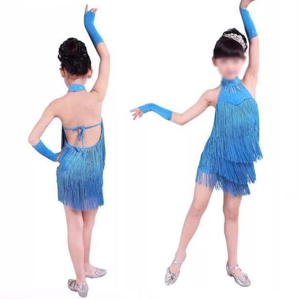 Latin Dance Dress Gis 150cm Latin Fringe Dress Ballroom