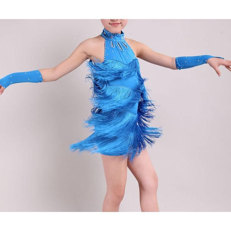 Latin Dance Dress Gis 150cm Latin Fringe Dress Ballroom