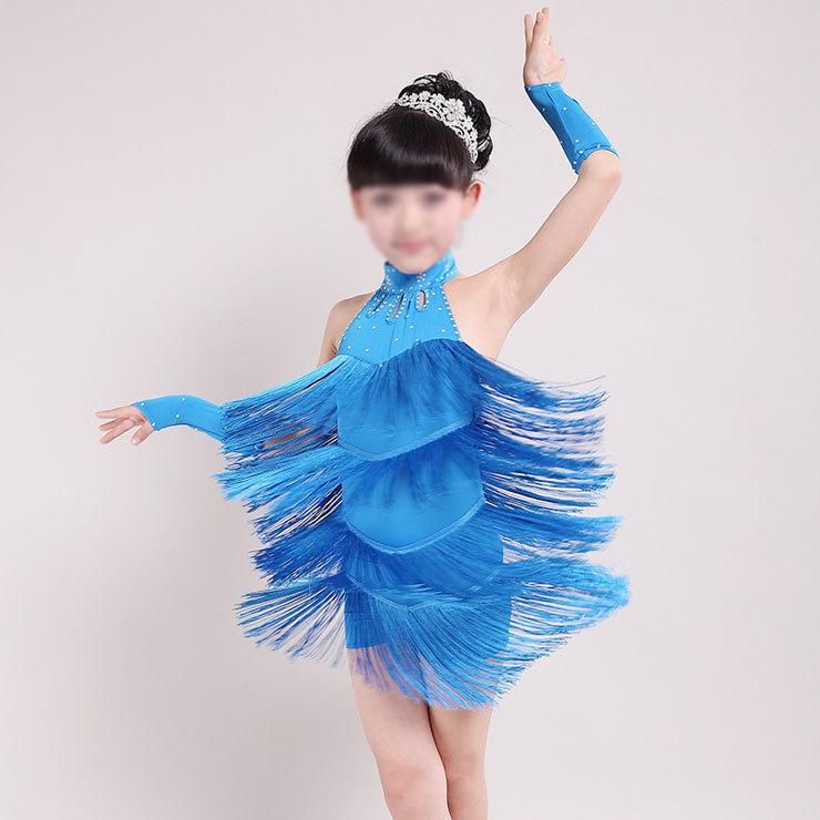 Latin Dance Dress Gis 150cm Latin Fringe Dress Ballroom