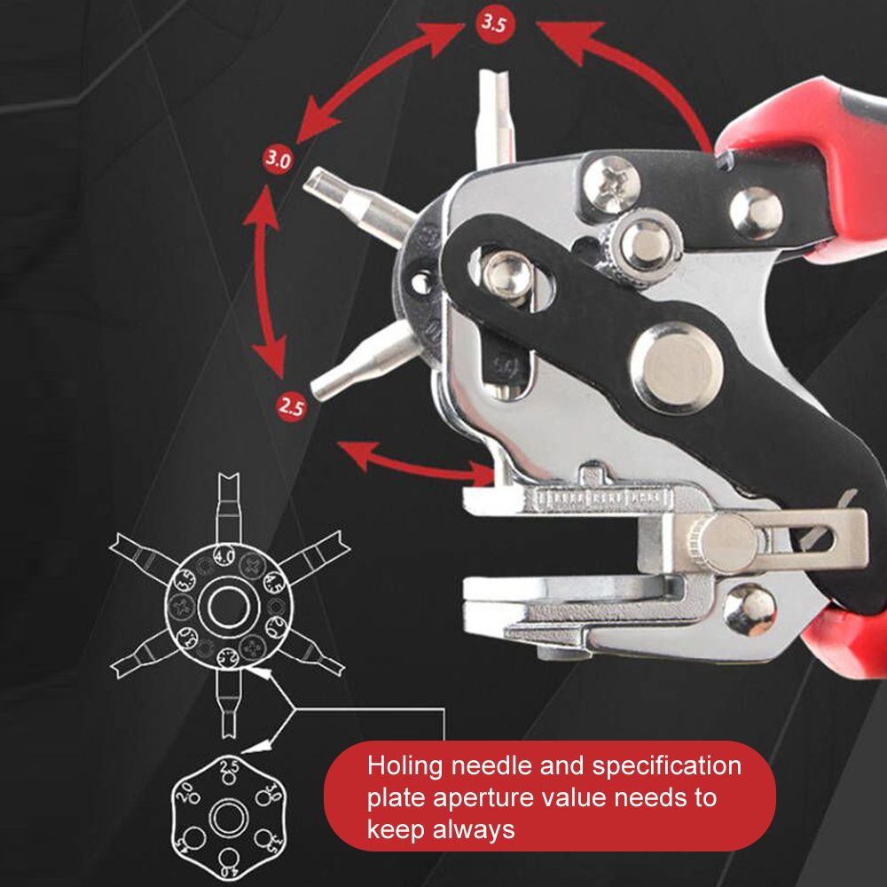 Handheld Portable Eyelet Puncher Household DIY Leathercraft