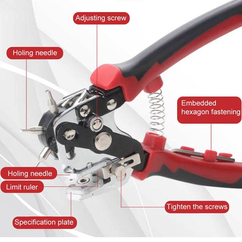 Handheld Portable Eyelet Puncher Household DIY Leathercraft