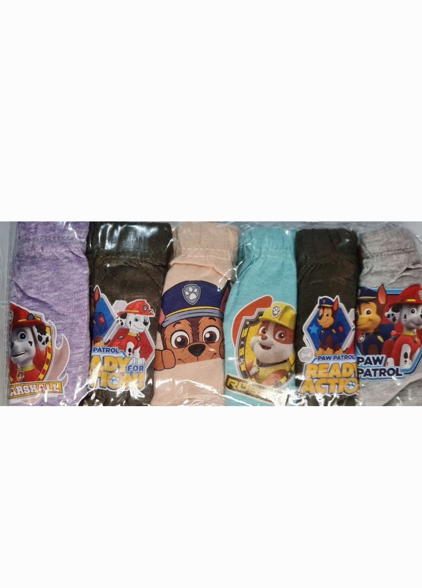 Paw Patrol Graphic Pant- 6 In 1 Pack (COLOURS MAY VARY)